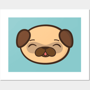 Cute and Kawaii Adorable Pug Posters and Art